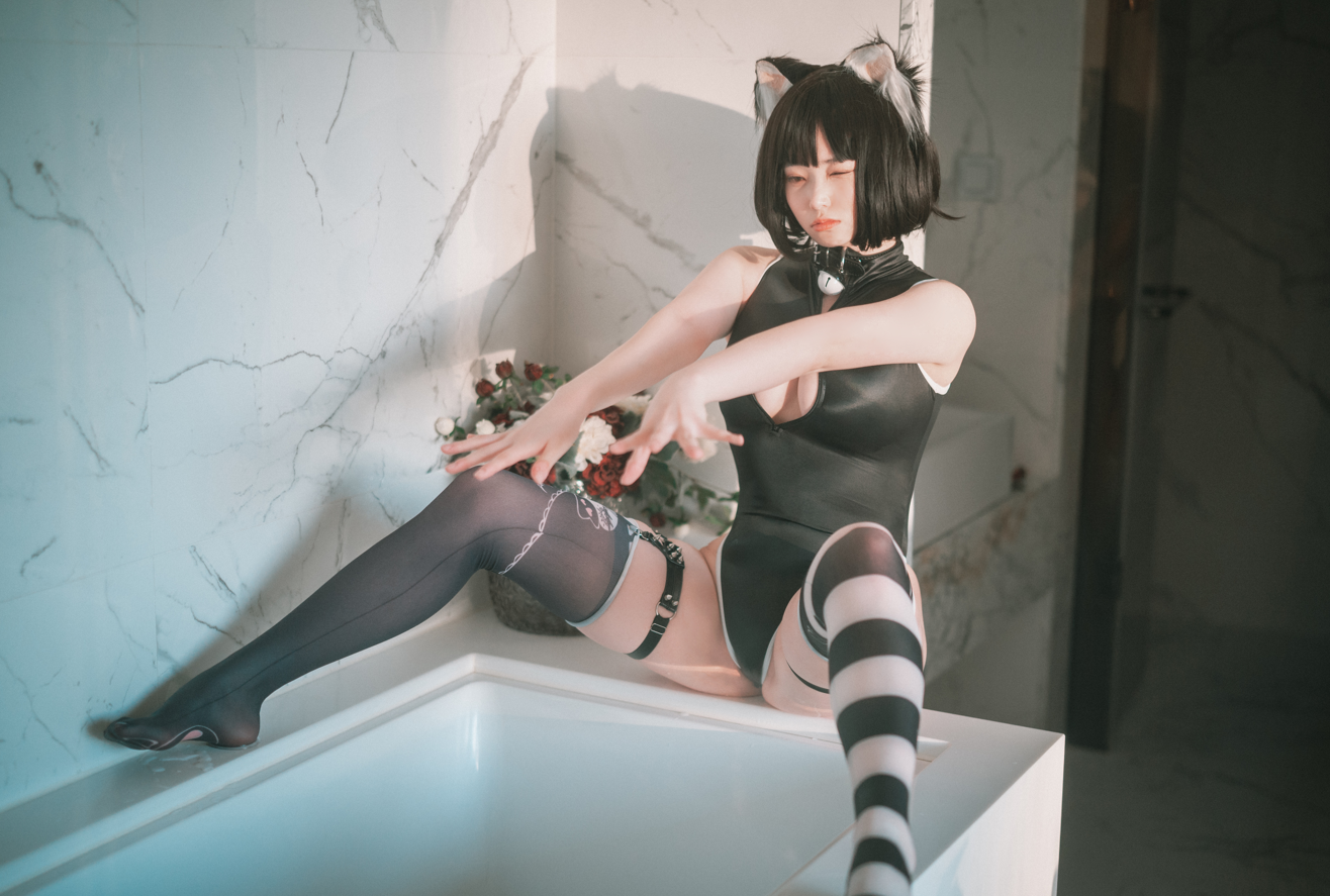 韩国妹子 Bambi(밤비) 55 – [DJAWA] Le chat déteste la douche