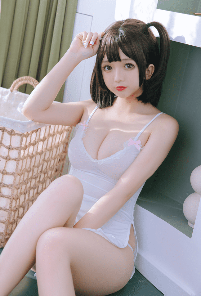 日奈娇 – NO.043 湿身小白裙