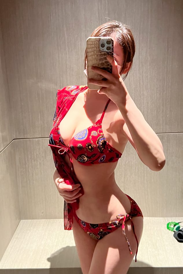 【微密圈】奔跑的晶螺儿-红色内衣