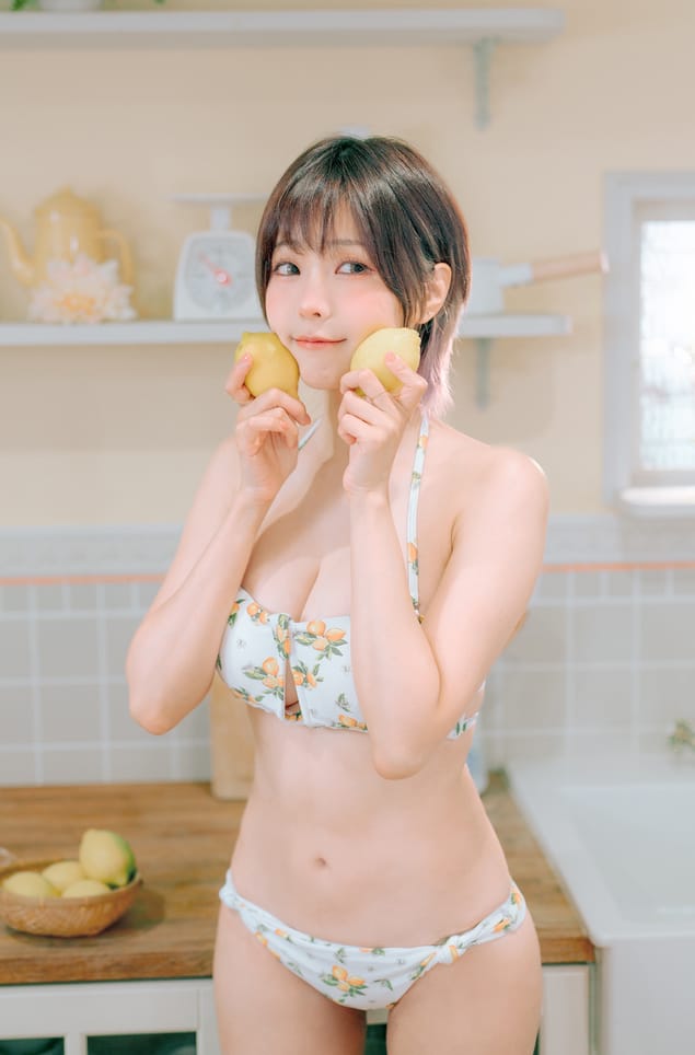 ElyEE子 – NO.124 2023.august C-檸檬泳裝 Lemon Swimsuit