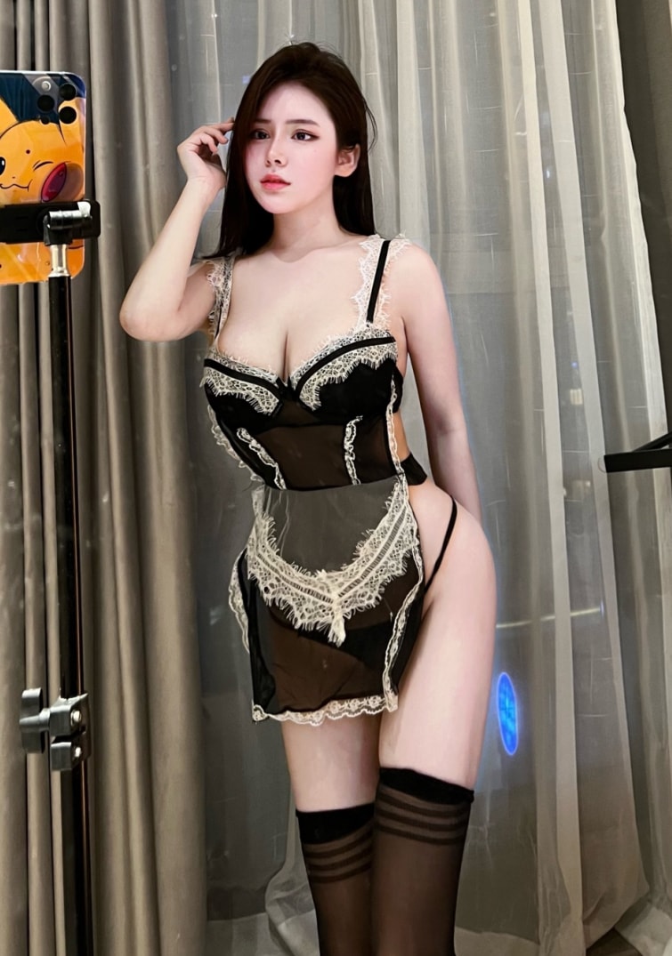 【微-密】奔跑的晶螺儿-性感女仆装