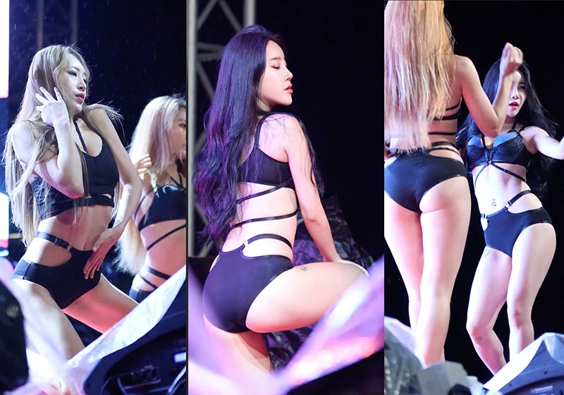 啤酒节性感热舞表演 블랙바니(Black Bunny)