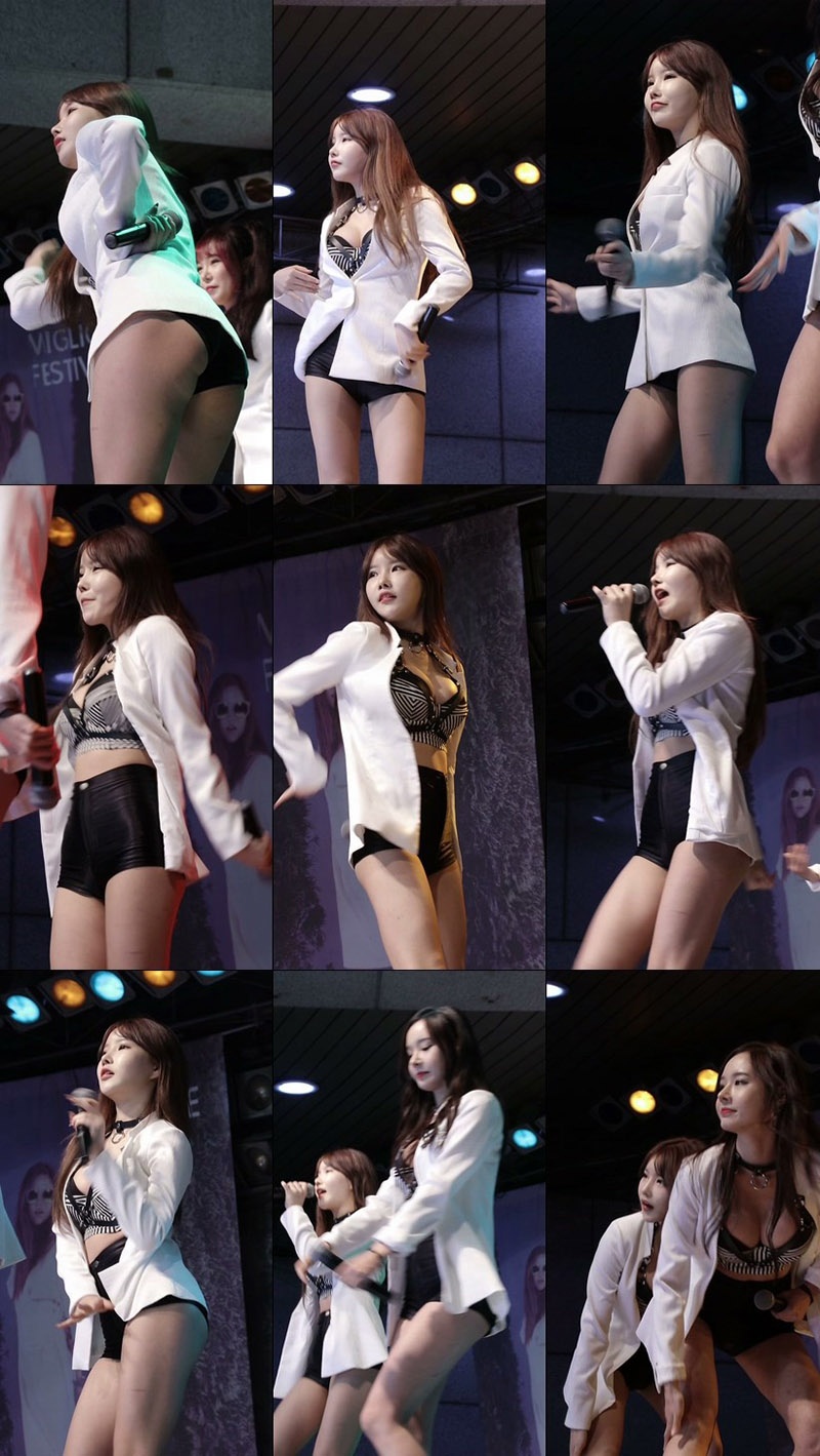 170910韩国女团Pocket Girls现场饭拍秀预览图 4