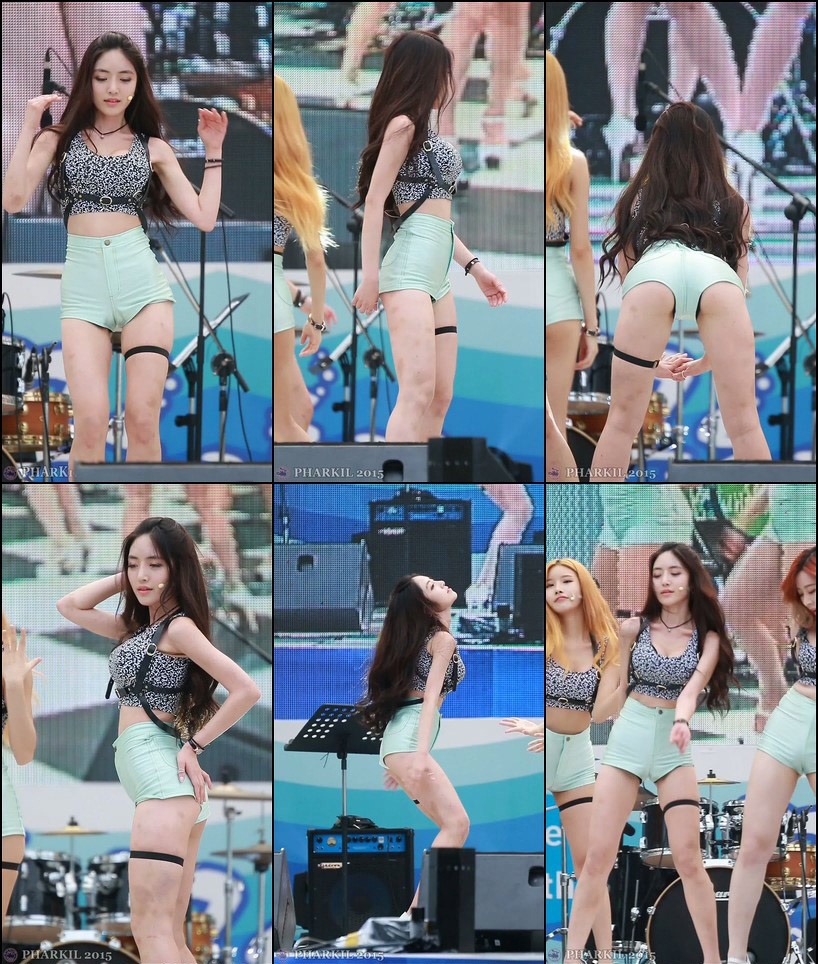 150801韩国女团Pocket Girls现场饭拍秀预览图 2