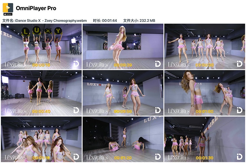 [4k]iDance 舞蹈工作室luxygirls一镜到底性感热舞- Zoey编舞预览图 4