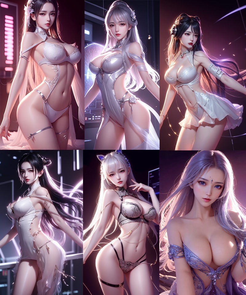 Stable Diffusion 卡通美女大威天龙