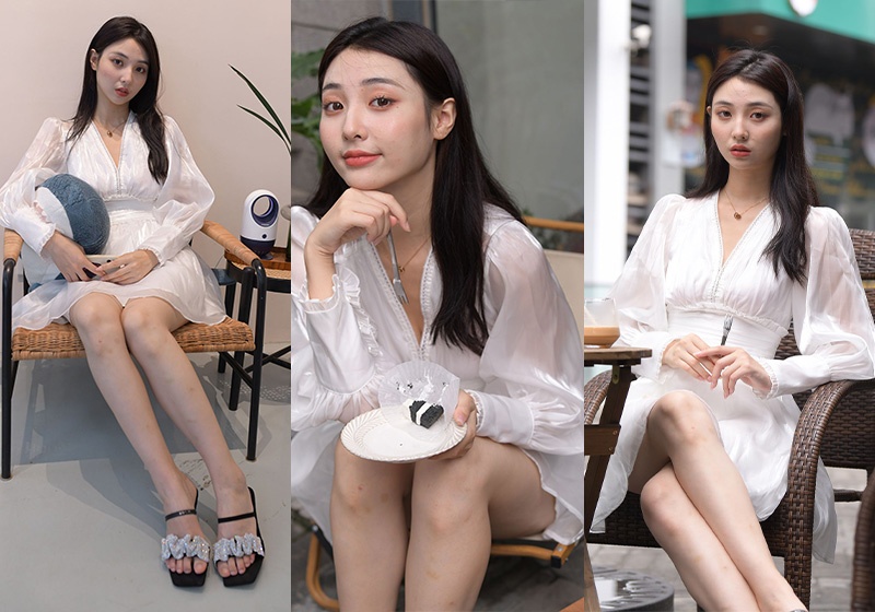 845.白裙美女图片