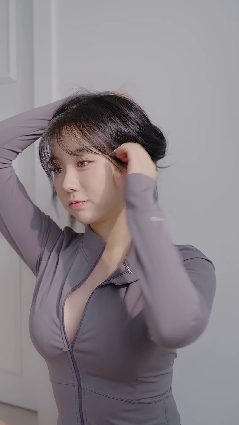 Lookbook时装秀Judy粉色斑点内衣要不要和我一起运动吗预览图 3