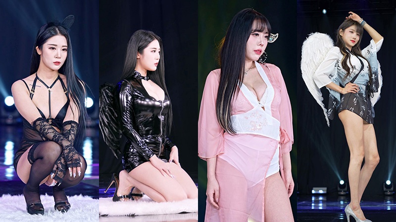20231118韩国女团Holly Queen现场饭拍秀