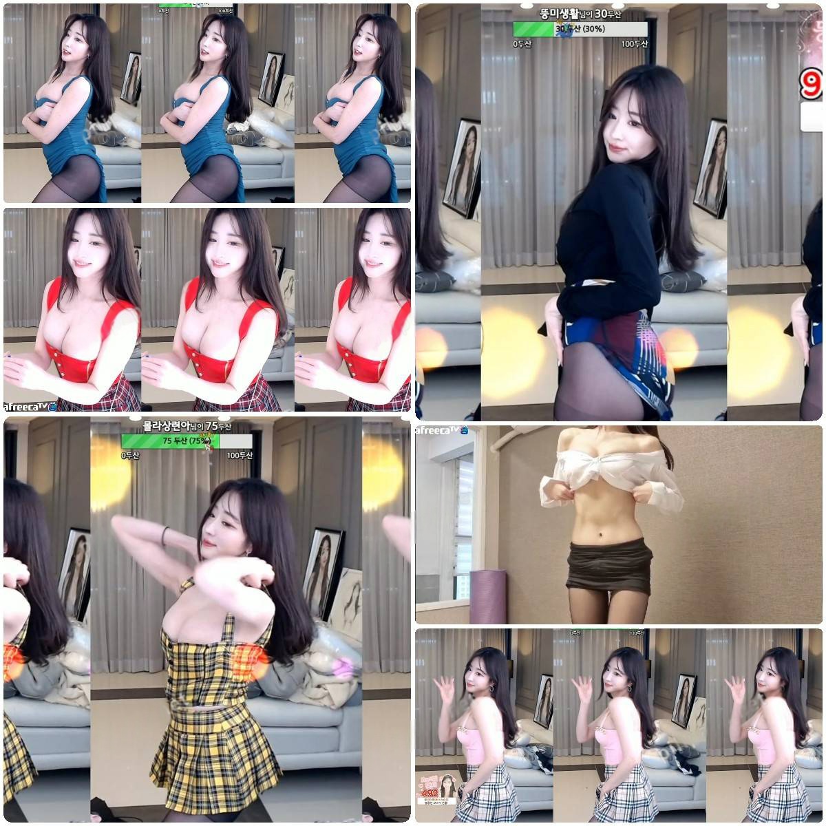 AfreecaTv韩国主播BJ呆梦22年1月舞蹈合集二