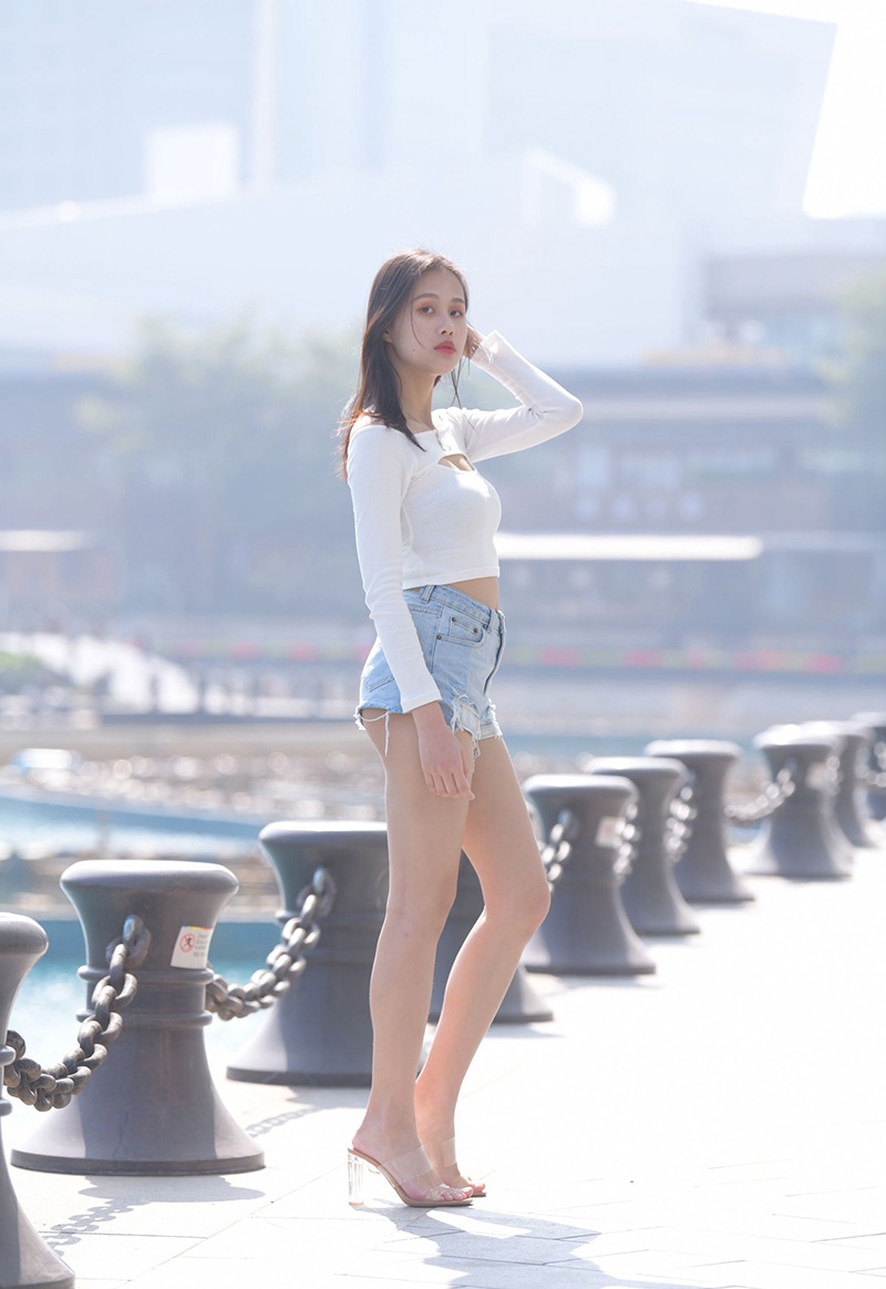 542.[魂魂摄影作品]美腿热裤女孩图片视频预览图 2