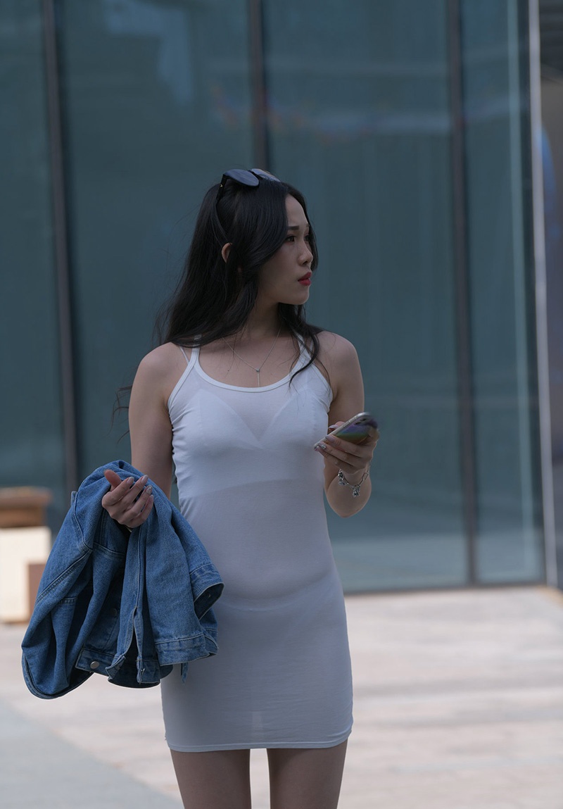 310.超性感白色包臀裙美女图片视频