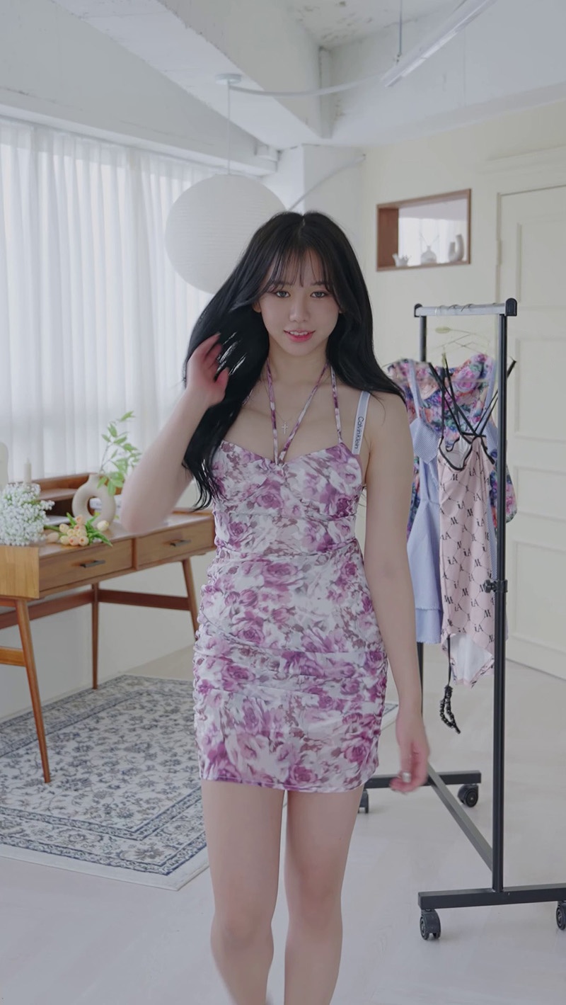 Lookbook时装秀Judy内衣换装清洁干净的皮肤