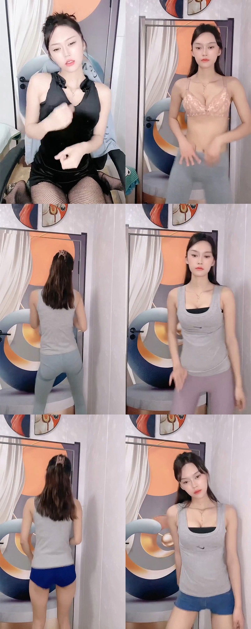 快手主播小晨晨东北骨感小妹短视频热舞