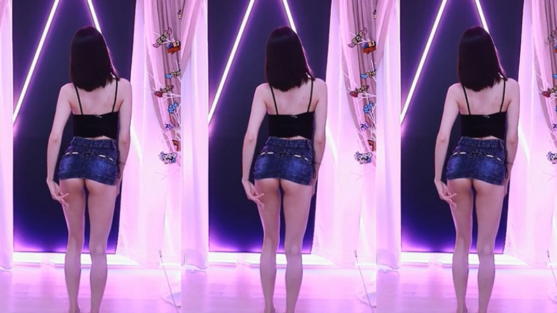 230301韩国BJ joy2828牛仔短裙性感热舞预览图 2