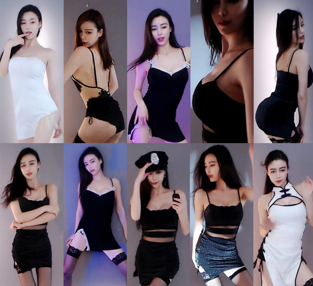 斗鱼主播小a懿飞机群热舞合集