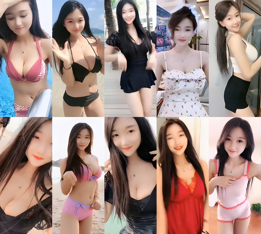 快手百万粉网红诗轩泳装户外热舞合集