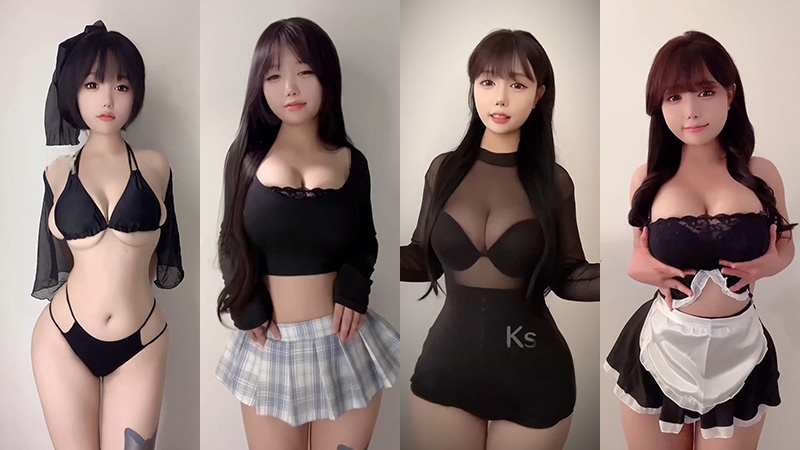 快手主播穿云音芭菲音的晚餐抖胸合集