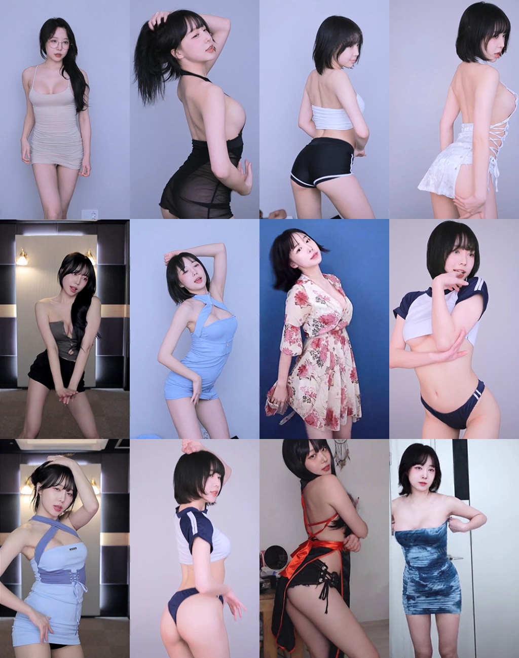 韩国BJ薄荷2020年8月至2023年12月舞蹈录制合集