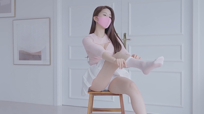 Lookbook写真韩国模特Rose张美Jangmi超短裙内衣预览图 2