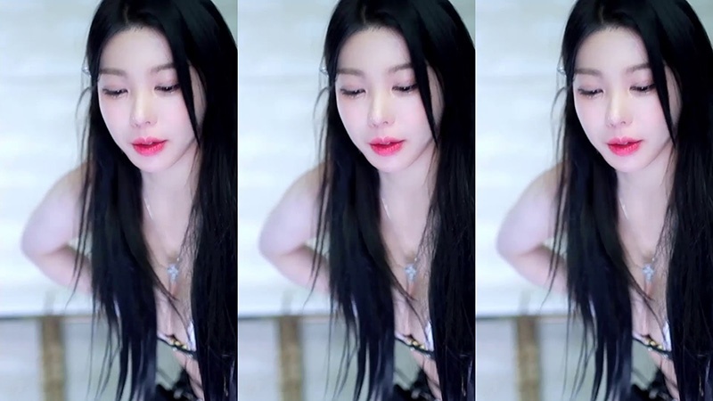 AfreecaTv韩国BJ阿丽莎低胸吊带袜性感热舞预览图 2
