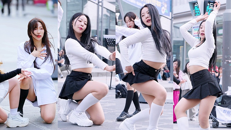 20240410韩国女团LadyB现场饭拍秀