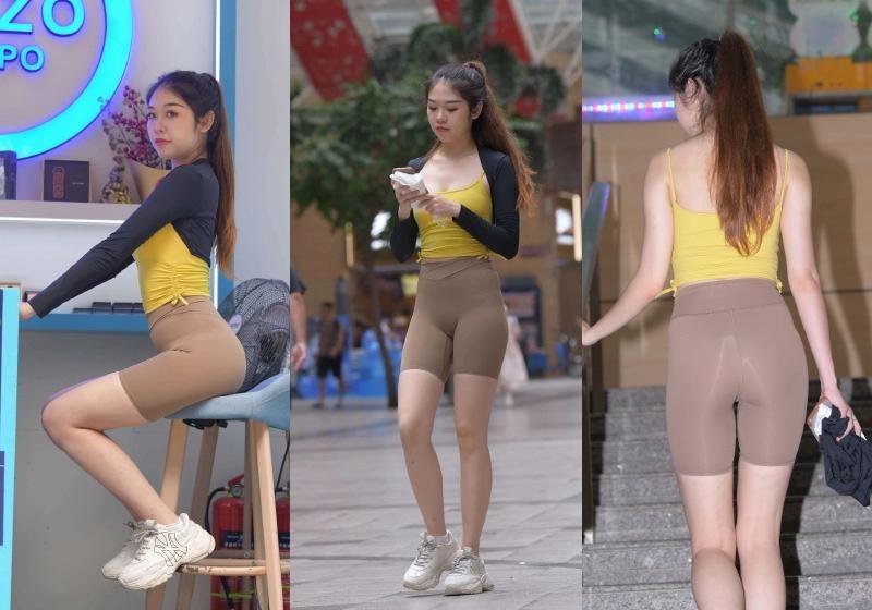 M950.灰色短裤女孩图片