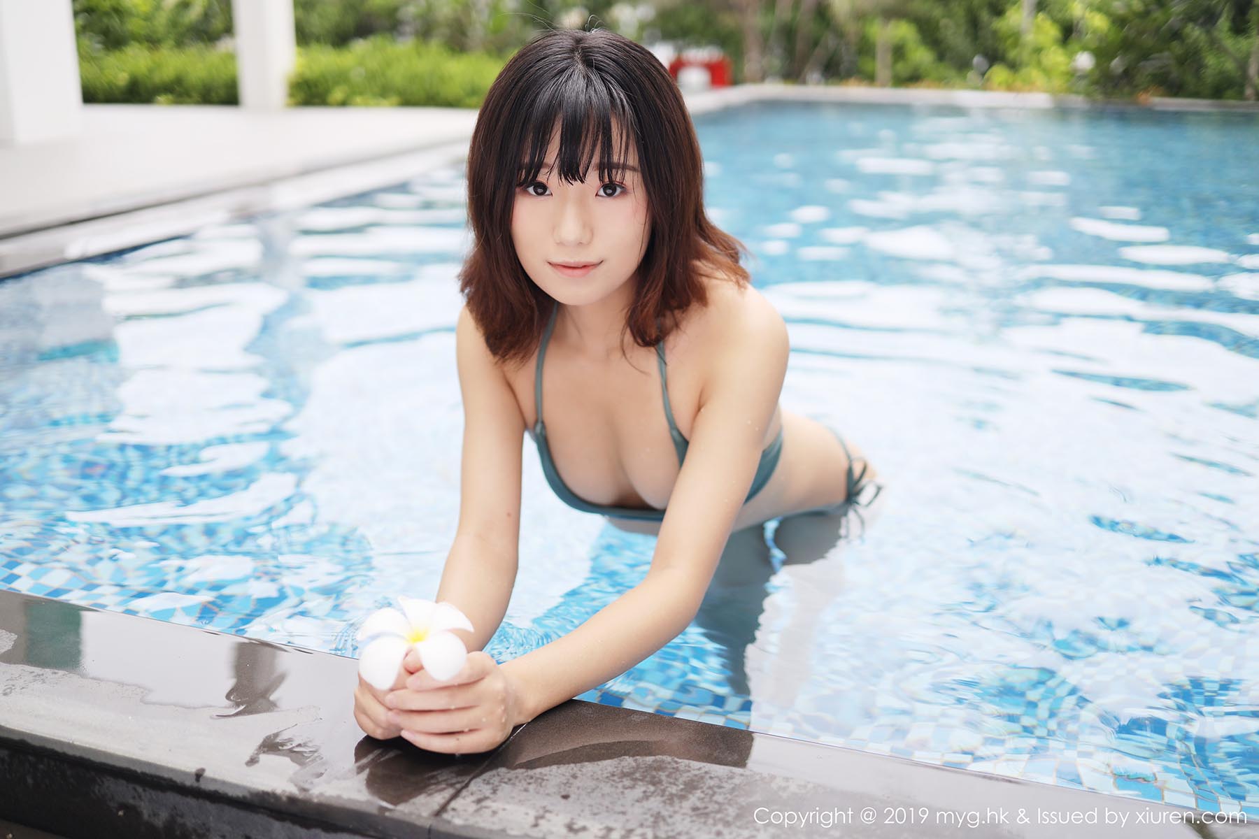 [MyGirl美媛馆]MYG20190613VOL0362 VOL.362 越南旅拍 浴池内衣湿身 仓井优香预览图 3