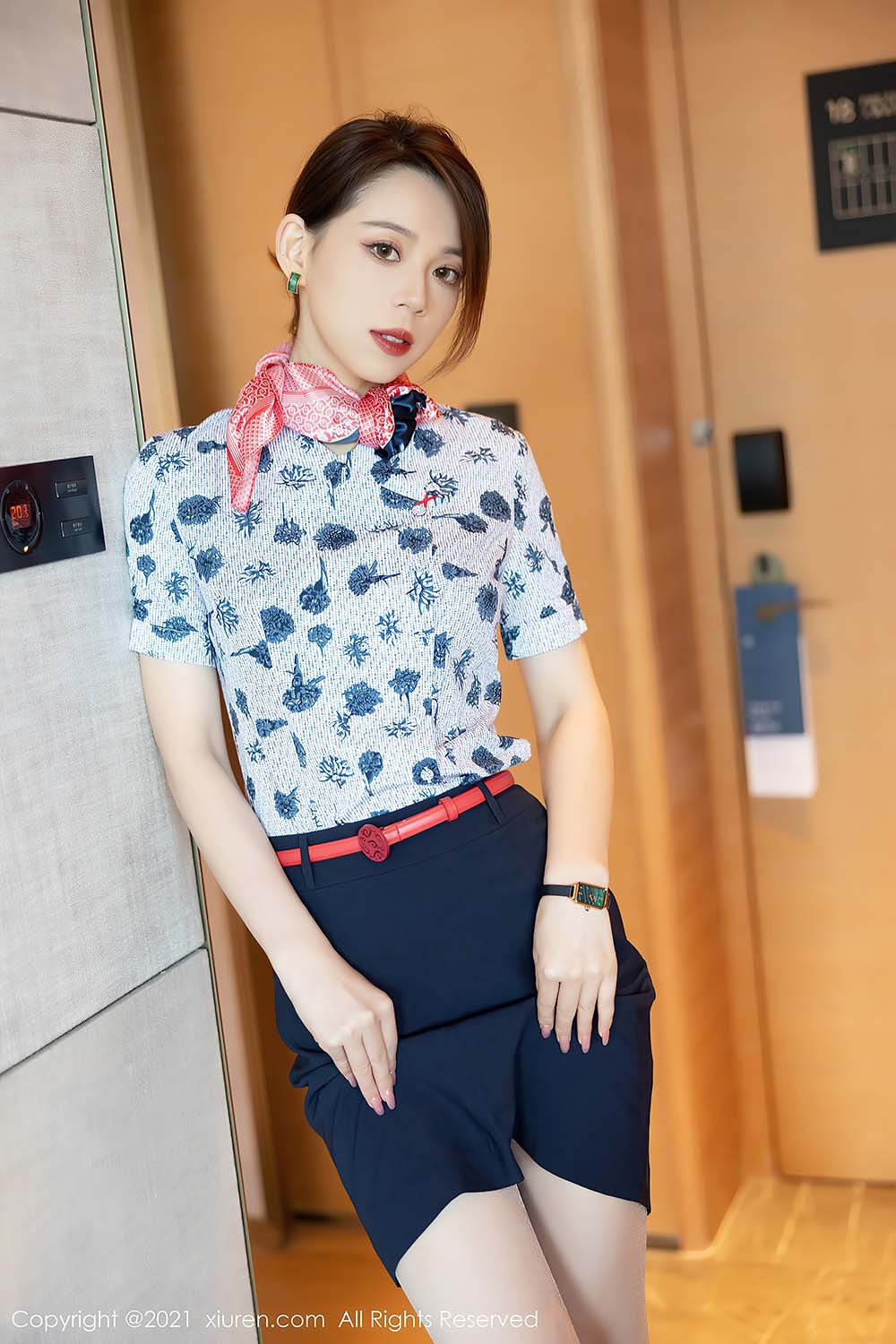 [Xiuren秀人网] NO.4126 心驰神往的空乘制服系列 言沫