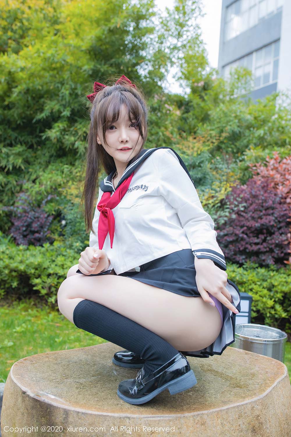 [Xiuren秀人网]XR20200427N02193 NO.2193 糯美子Mini 校园学生服预览图 2