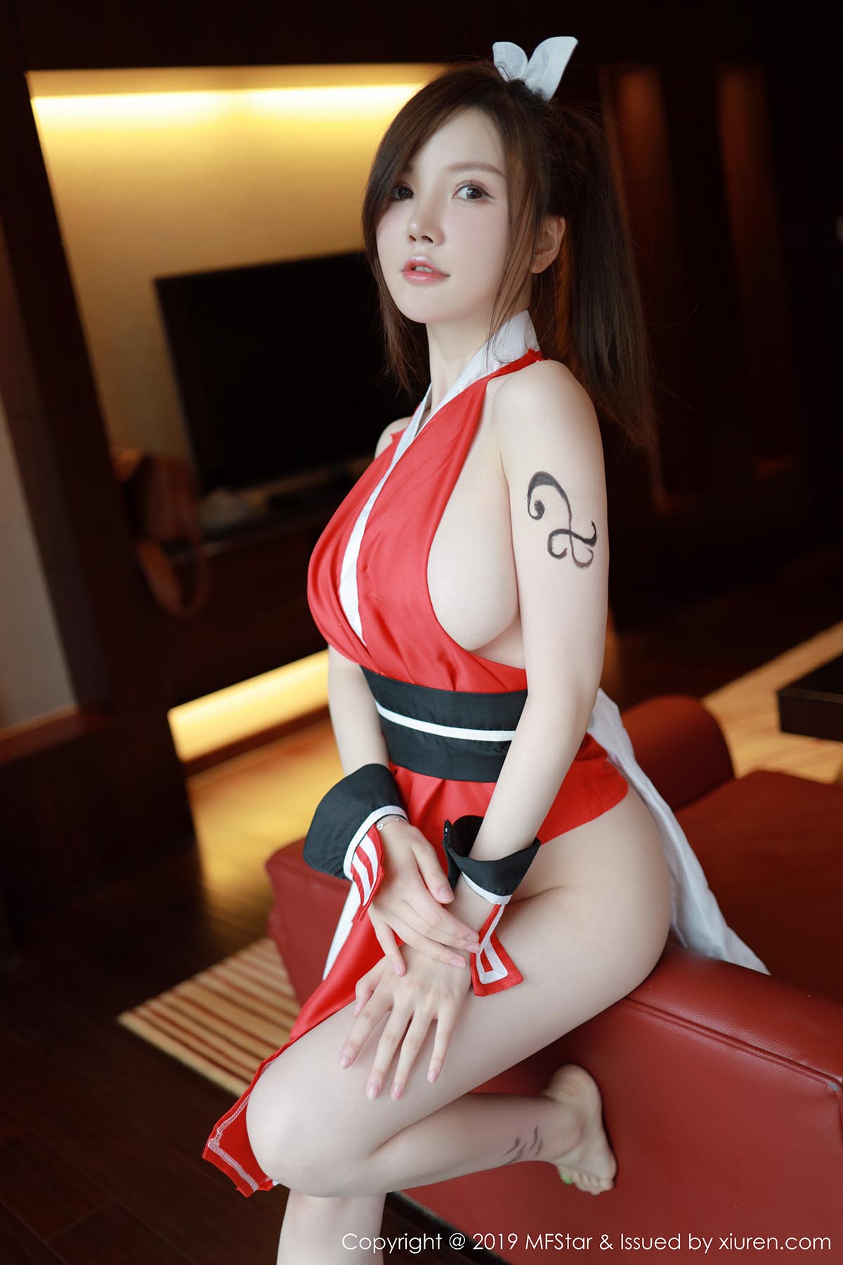 [MFStar模范学院]MF20190927VOL0216 VOL.216 cos不知火舞爆乳诱惑 糯美子Mini预览图 3