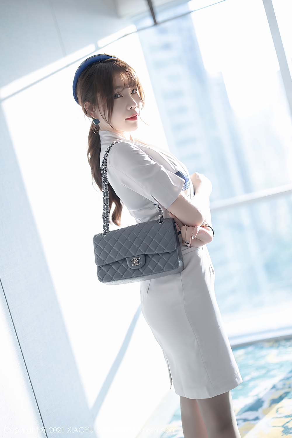 [XIAOYU语画界] VOL.642 空乘制服的修饰 芝芝Booty预览图 3