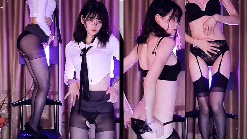 网易CC直播琉璃千元定制热舞情趣黑丝9分46