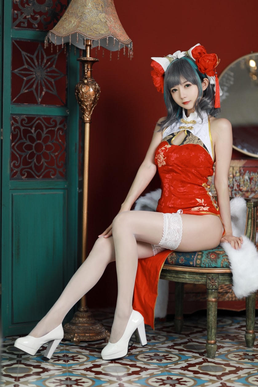 51酱 – NO.18 碧蓝航线-柴郡新春旗袍